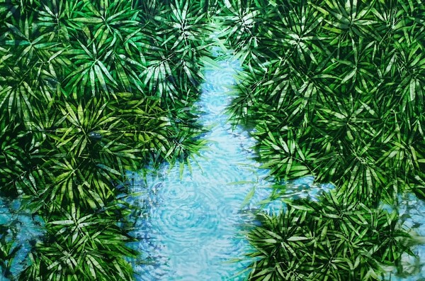 비 그친 여름, oil on canvas, 97x145.5cm, 2019