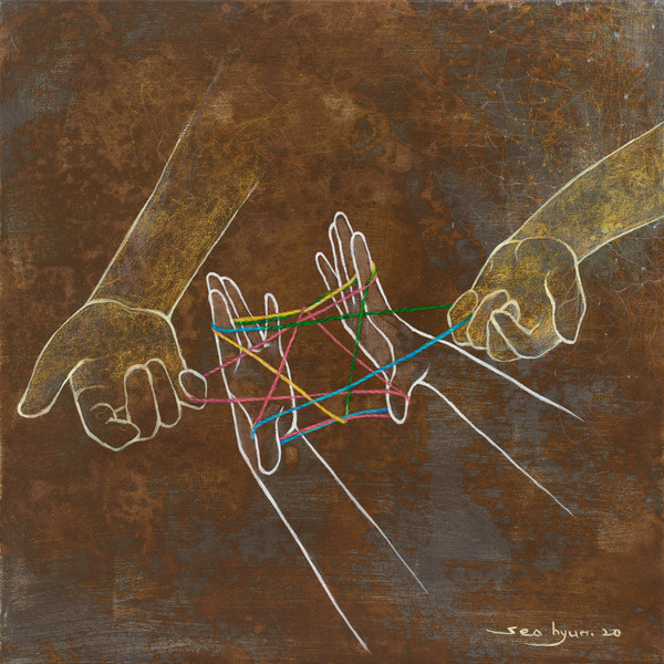 별의별 이야기  2020  acrylic on canvas  33×33㎝