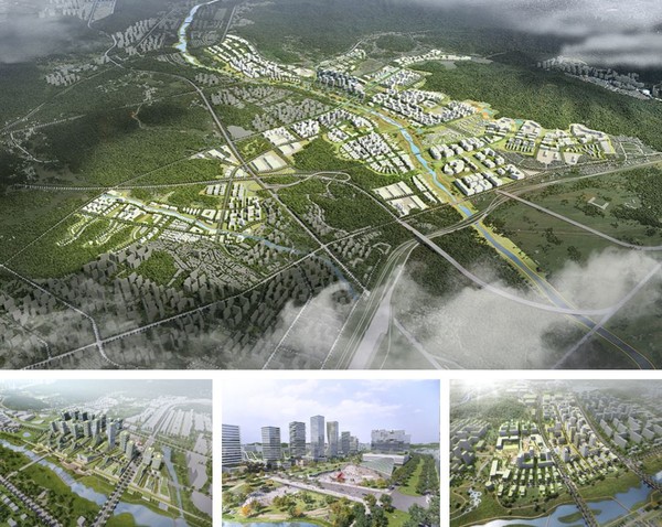 2029년까지 신규주택 3만8327호가 지어지고 9만1984명이 수용되는 창릉3기신도시 조감도.