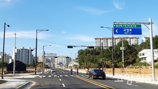 민마루에서 풍동교차로를 연결하는 신설도로.