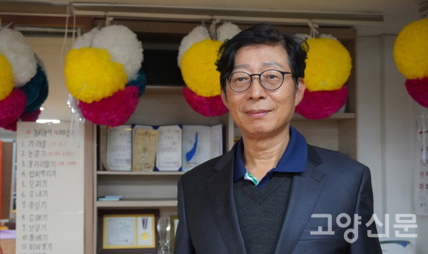 진밭두레농악의 새로운 부흥을 이끌어가고 있는 김수정 진밭두레보존회장. 