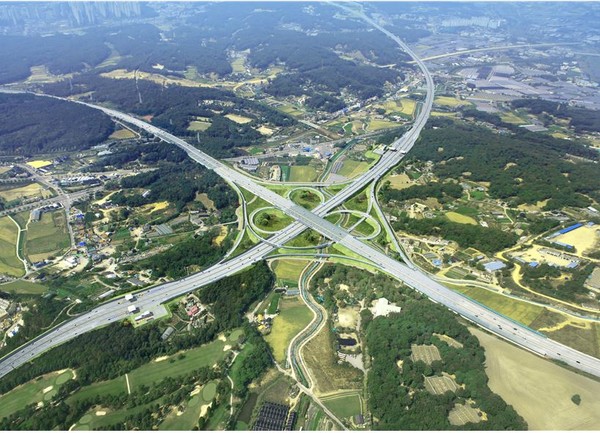 수도권제1순환도로와 서울문산고속도로가 만나는 고양JTC 조감도.