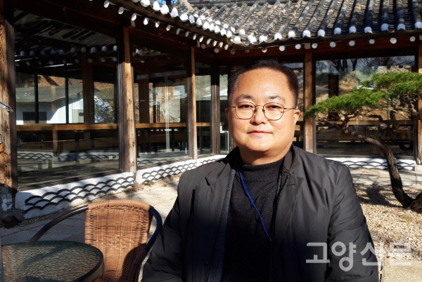 '북한산성 시민학교'에서 강의를 진행한 최재헌 건국대 대학원 세계유산학과 교수. 