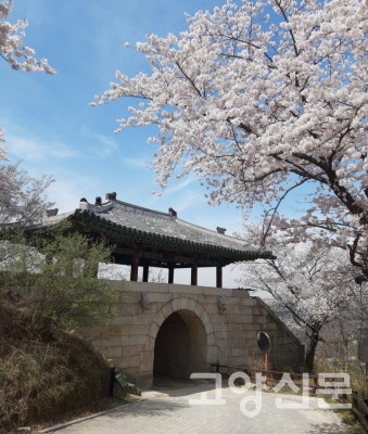 북한산의 대표적 답사 코스인 '숙종의 길'에서 만나는 북한산성 대서문. 화사한 봄날에 찍은 사진이다. 