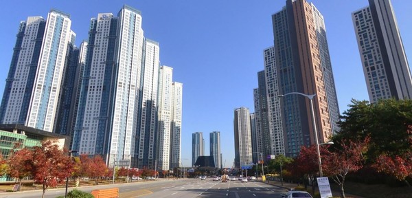 킨텍스원시티 주변 아파트들.