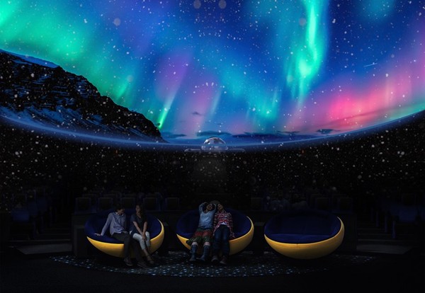 360도 돔 영상관 연출 사진. * 상기 이미지는 연출사진으로 실제 이용과 약간의 차이가 있을 수 있음.