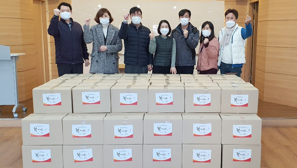 나눔을 위해 동참한 지역사회 유관기관과 후원사들.