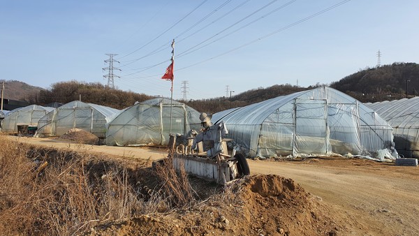 창릉신도시 예정지구의 부동산을 담보로 한 제2금융권 대출 규모가 조단위를 넘은 것으로 드러나고 있다. 사진은 창릉지구에 있는 비닐하우스.
