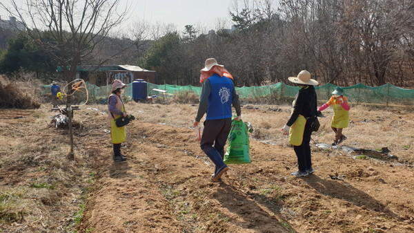지역의 어려운 이웃과 나눔을 연계하는 정발산동 '사랑나눔 행복텃밭'이 시작됐다.