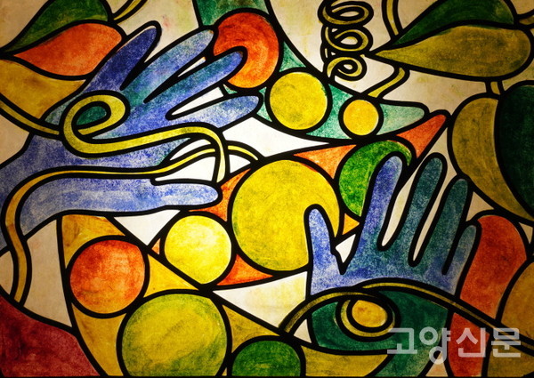 이영란 작 '나의 손과 콩나무'