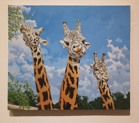 임희중 화가의 작품 '기린 형제'