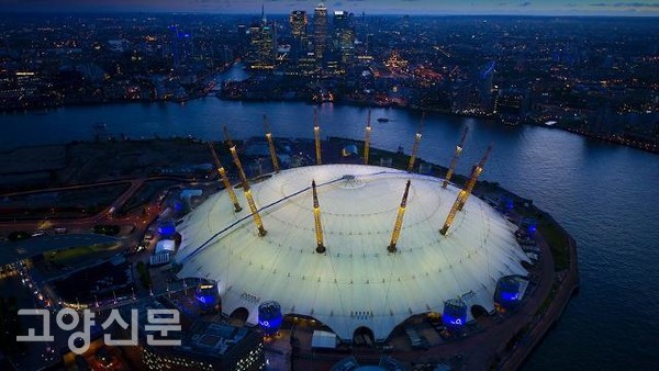 ▲ 영국 런던의 O2 아레나.