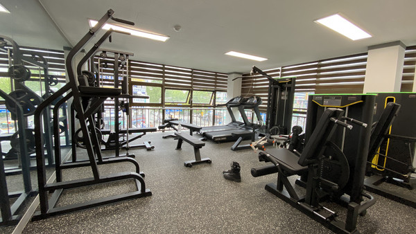 체력은 국력, 주민자치센터 3층에 마련된 주민들을 위한 체력단련실. 