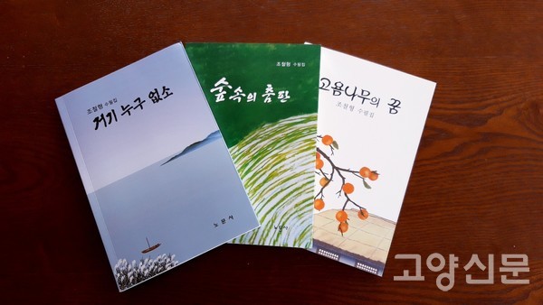 조철형 작가가 펴낸 3권의 수필집. 