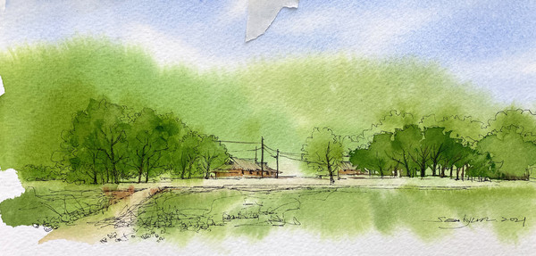 수채화 같은 양서현 작가는 지역과 공감하는 법을 조금씩 깊이있게 배우고 있다.