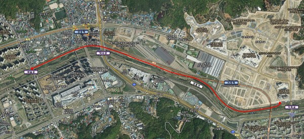 창릉천 자전거전용도로 구간(고양시청 제공)