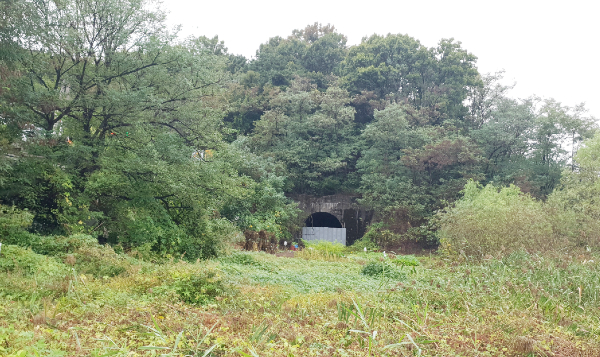 상굴과 달리 하굴은 현재 입구를 막은 상태로 폐쇄돼 있다. 