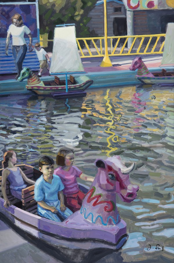헤수스 수스 몬따예스, 놀이동산, 2001, 캔버스에 유채, 195×130cm
