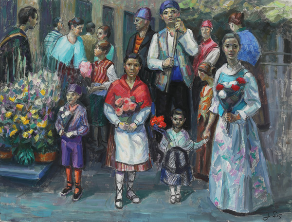 헤수스 수스 몬따예스, 필라르 축제, 2019, 캔버스에 유채, 89×116cm