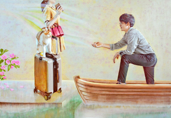 여행, 눈이 녹아내린 강을 따라서=서휘 작가