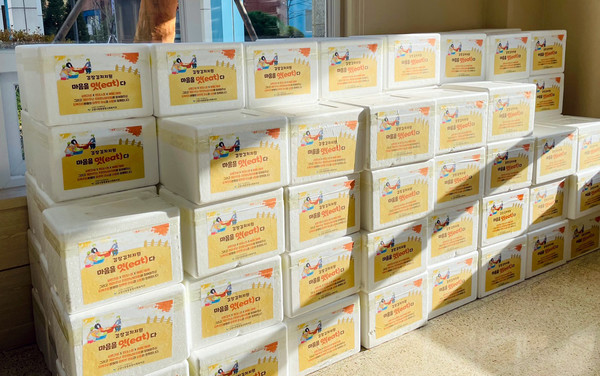 어려운 이웃에 전달된 김장김치.