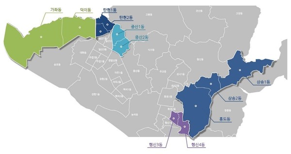 2022년부터 신설 운영되는 고양시 5개 행정동 
