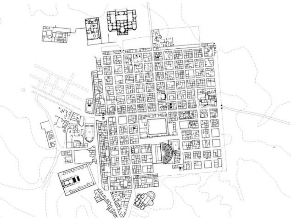2700년 전로마의 도시 계획도 [출처 = 배병복 회장 발제 자료]