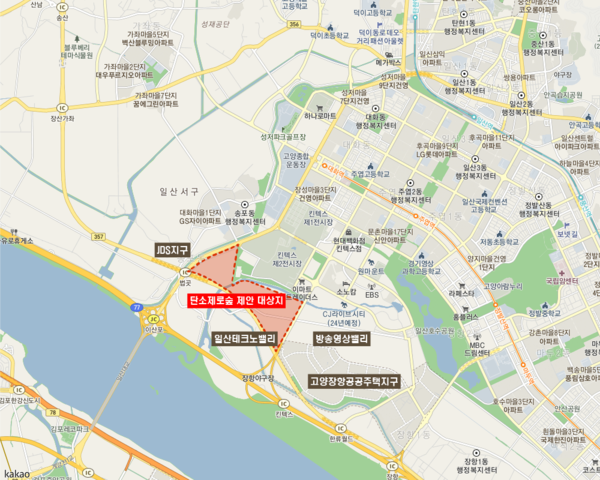 현재 추진중인 고양생태숲 예정부지.