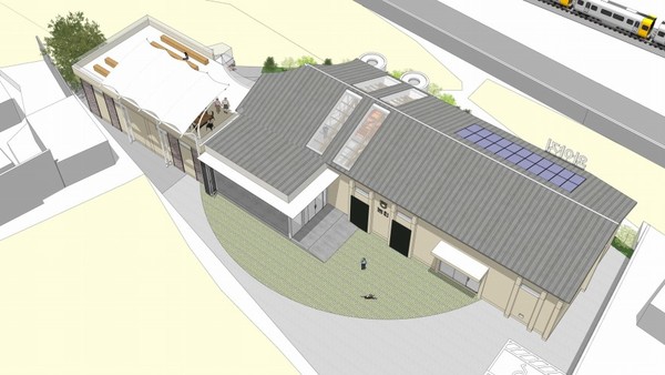 11월 완공될 지하1층, 지상2층 규모의 복합문화예술창작소 조감도.  