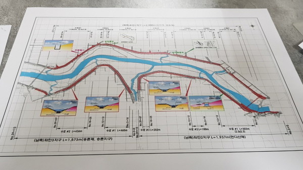한강유역환경청이 제시한 공사 설계 수정안. [사진제공=공릉천훼손저지시민대책위]