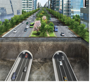 ▲2019년 국토부가 발표한 수도권 동서 횡단축 간선도로(자유로~강변북로)에 적용될 대심도 지하도로 이미지. 이동환 당선인의 공약과 일치한다.