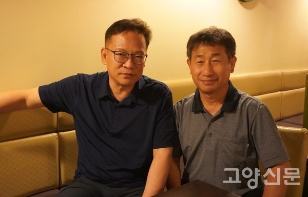 사고 현장 대처부터 회복의 과정까지, 김철기씨의 곁을 지켜준 박평수 선배(한강하구 장항습지보전협의체 대표)와 함께.