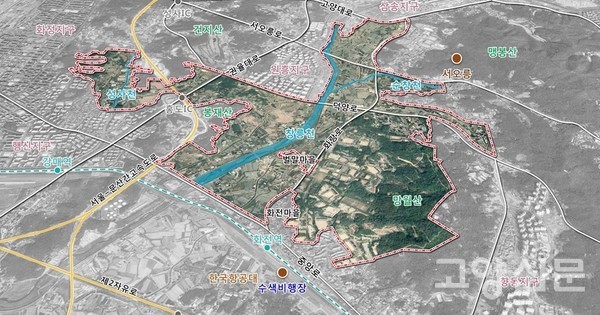 ▲ 창릉신도시 예정지역 항공사진