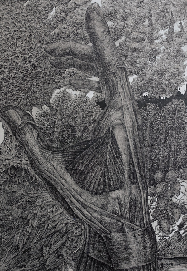 수상한 움직임_종이 위에 잉크_2022 (3)