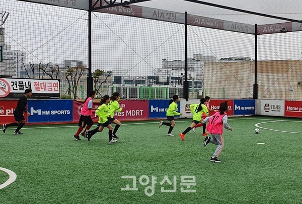 ▲ 올해 9월 열린 ‘2022 고양시 스포츠클럽한마당 풋살대회’ 출전 모습.