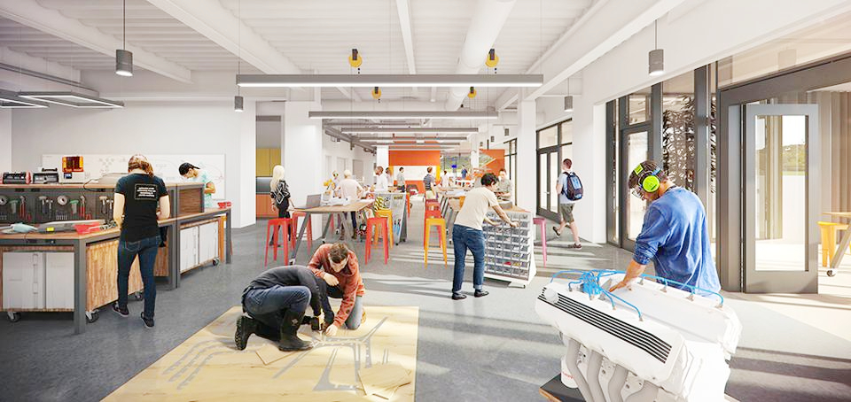 메이커 스페이스 조감도 예시 이미지. [출처 = 중부대 SM스마트모빌리티전문랩 홈페이지]