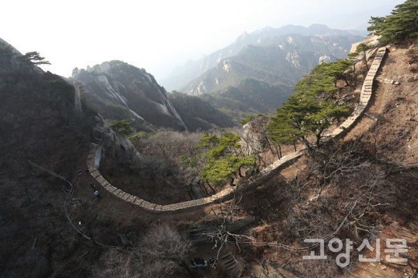 북한산성 청수동암문 성벽 [사진제공=고양시]