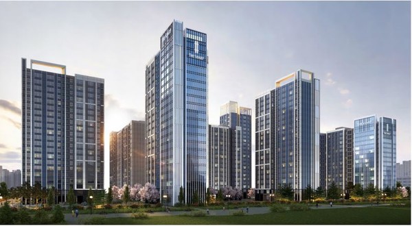 리모데링 사업후 문촌마을16단지의 투시도. 사진 제공=문촌16단지 리모델링 조합.