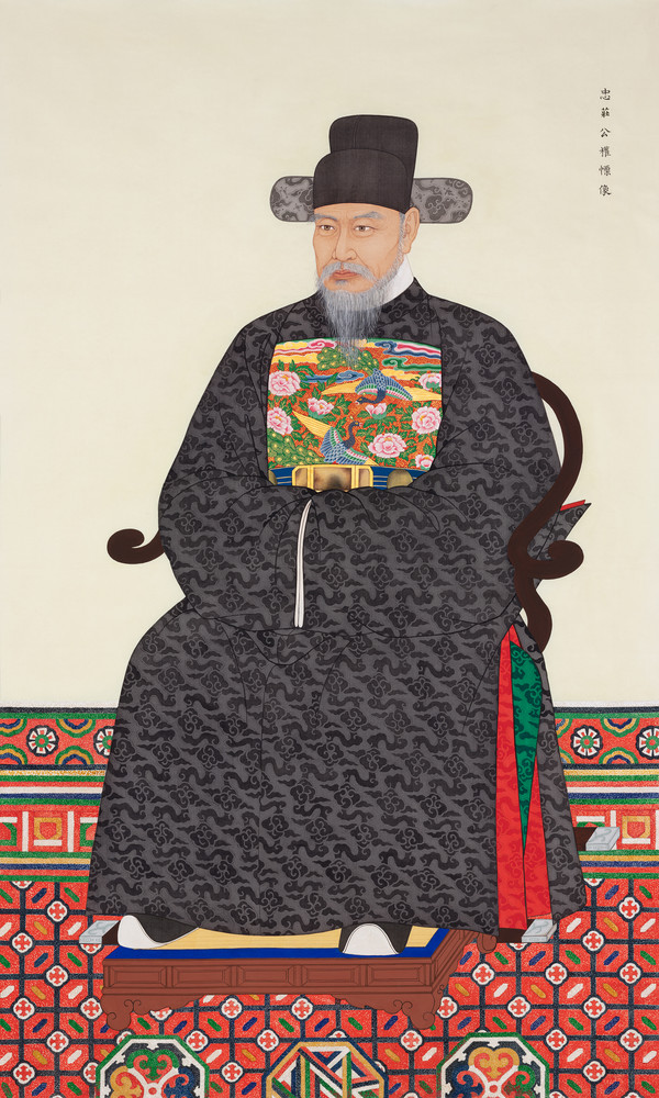 권오창 화백이 새로 그린 충장공 권율 장군 표준영정.