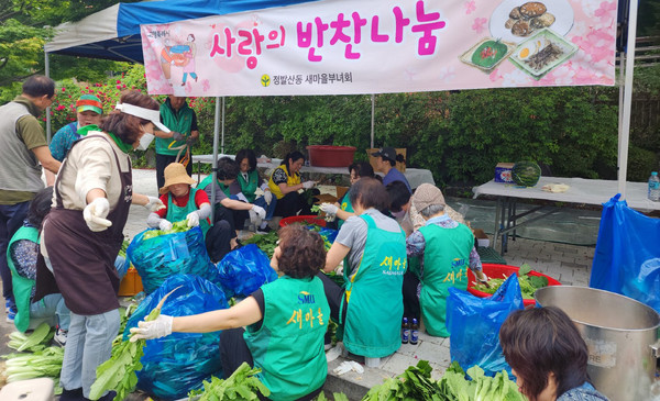 정발산동 새마을부녀회가 지역 독거 어르신과 취약계층 어르신들에게 ‘사랑의 반찬 나눔’을 진행했다.