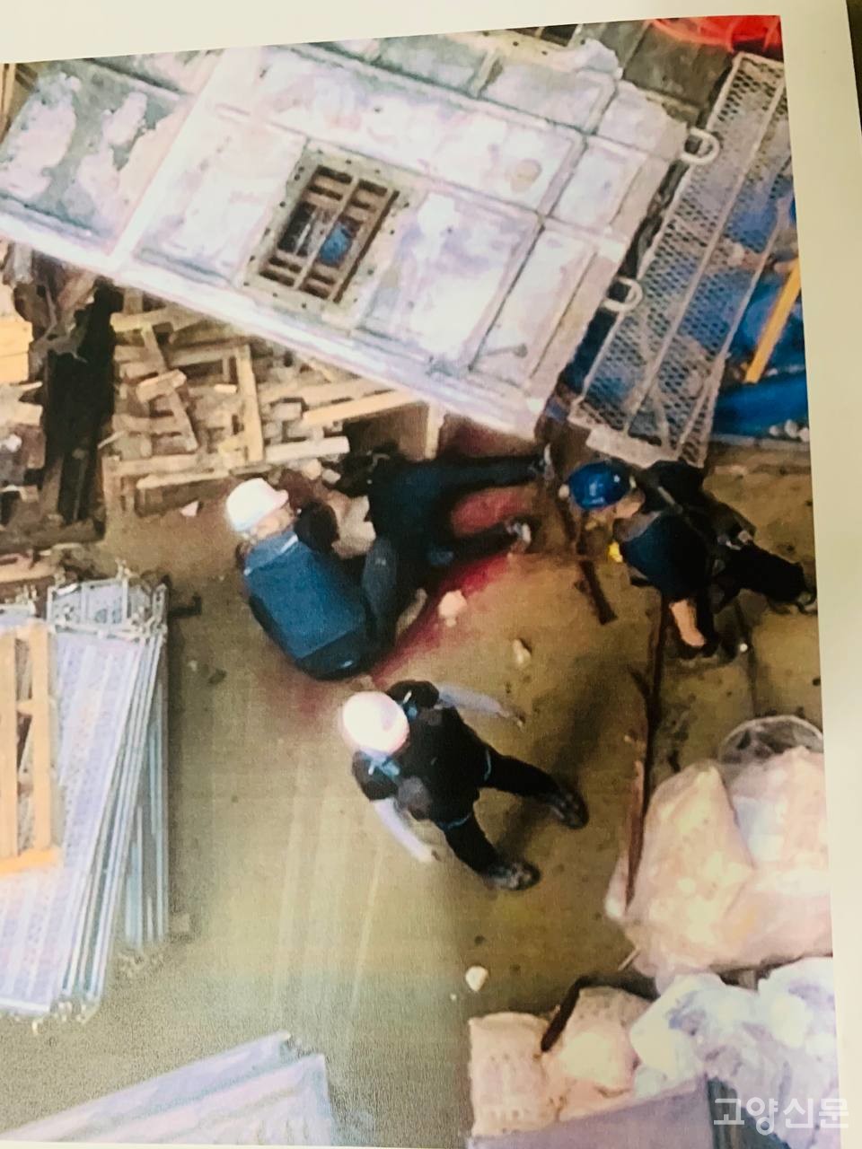 지난 3일 사고가 발생했던 장항동 신혼희망타운 사고현장