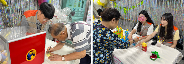 주민나눔행사에 지역주민들이 참여하고 있다.