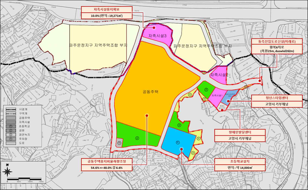 조합 측에서 제시한 지구단위계획안.