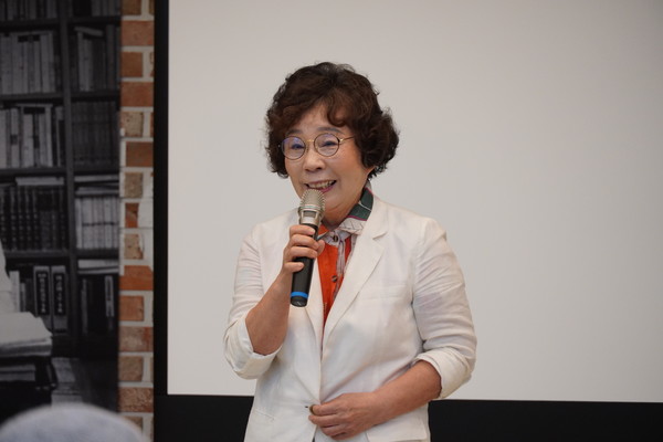 유시춘 EBS 이사장. 사진 = 황혜영 인턴기자.