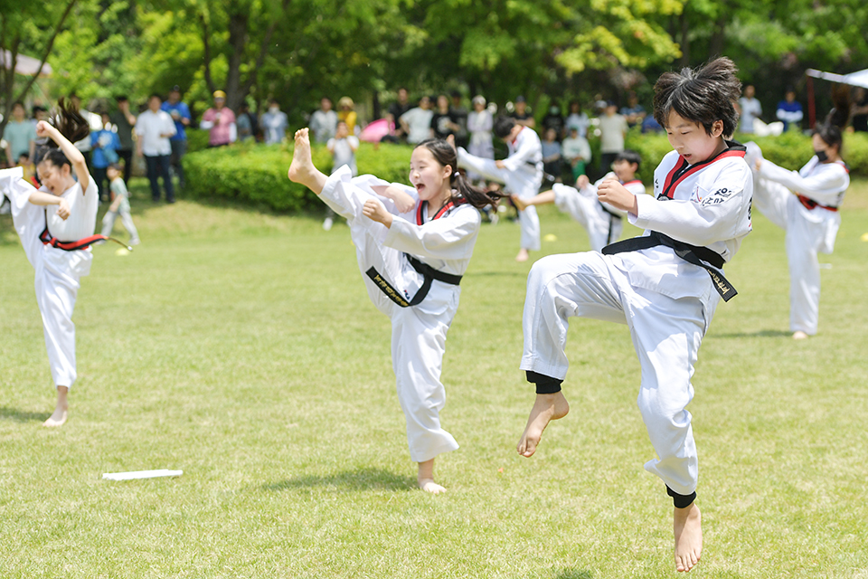 초등 드림한마당 태권도 공연 모습 [사진 = 광성드림학교]