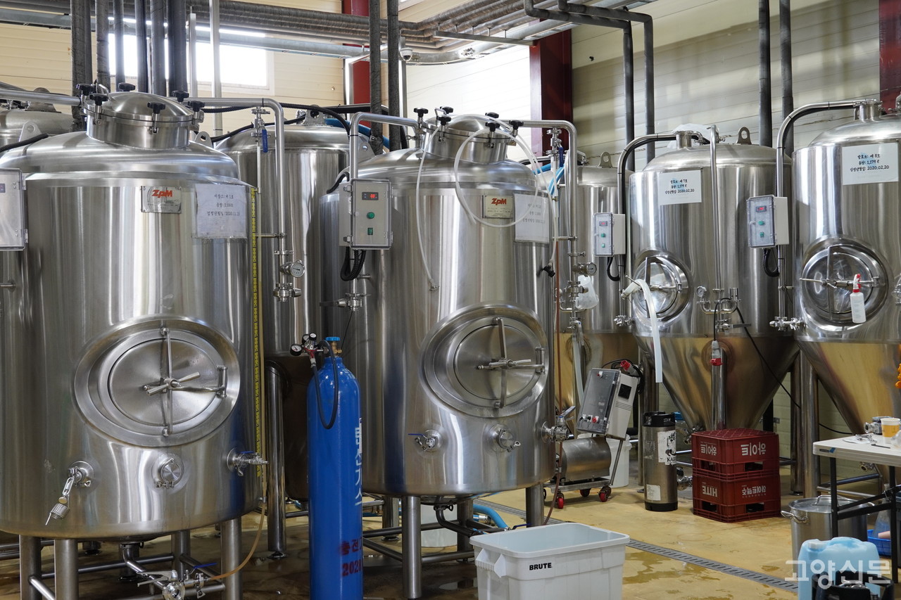 끽비어컴퍼니의 양조장 모습.