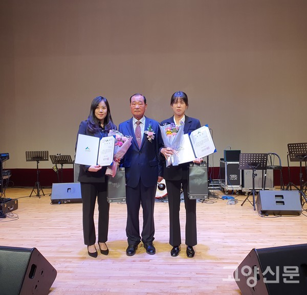 조합장상을 수상한 수상자들