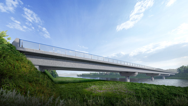 PSC 거더 교량을 안전하게 건설하면서 공사비와 기간을 줄일 수 있는 기술이 국내 처음 개발됐다.[사진제공=건설기술연구원]