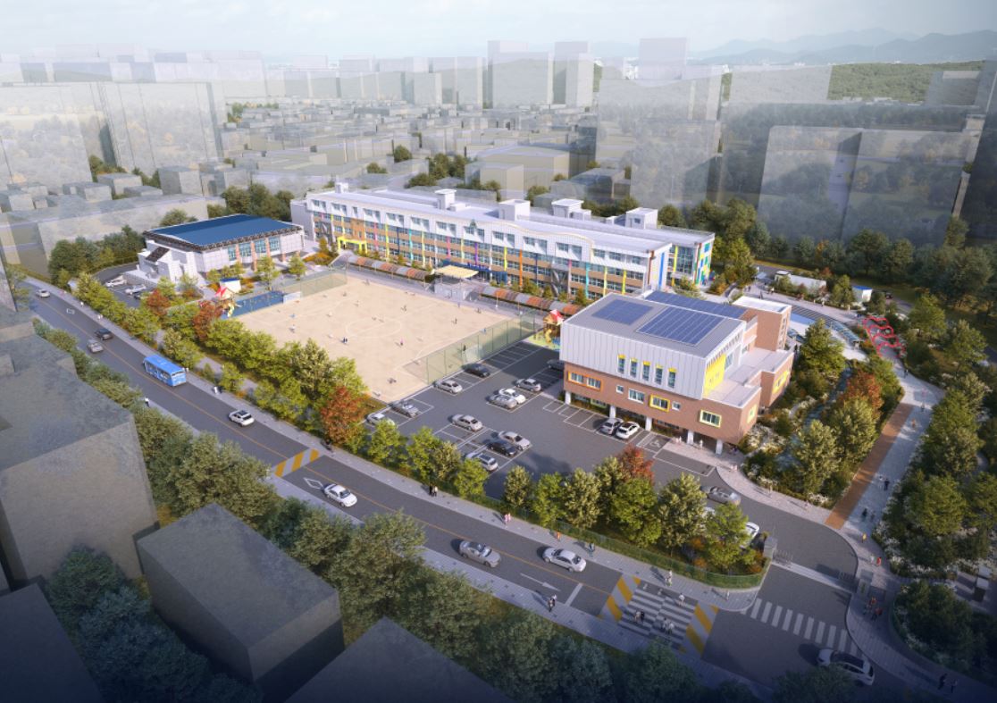 일산초등학교 리모델링과 일산유치원 신축 조감도. [사진 제공=이택수 도의원]