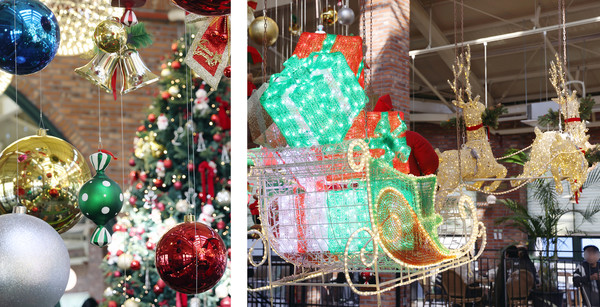 연말 시즌에 맞는 공간디스플레이를 위해 고심한 흔적이 곳곳에서 보인다.